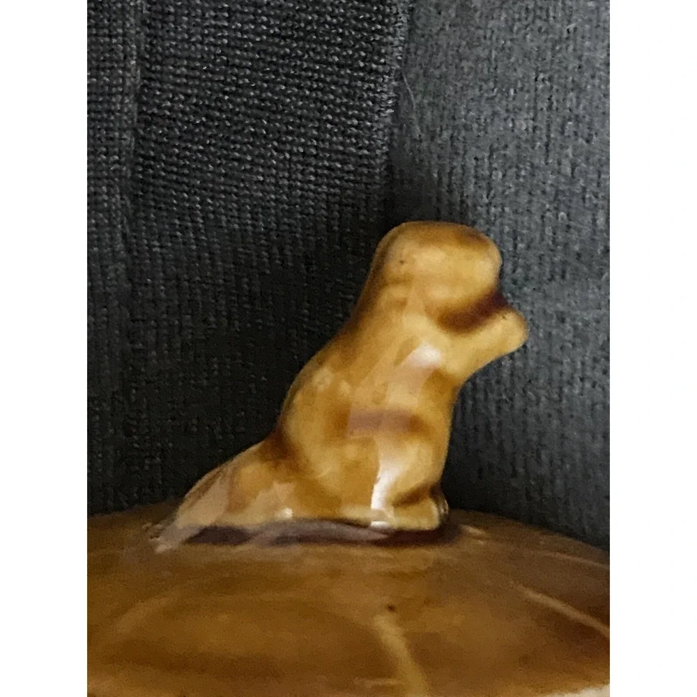 Vintage Thriftco Japan Golden Aspen Michigan Sugar Bowl Native American Chief